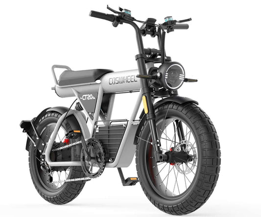 High-capacity 25Ah battery on a 1500W long range electric bike for sand and snow.