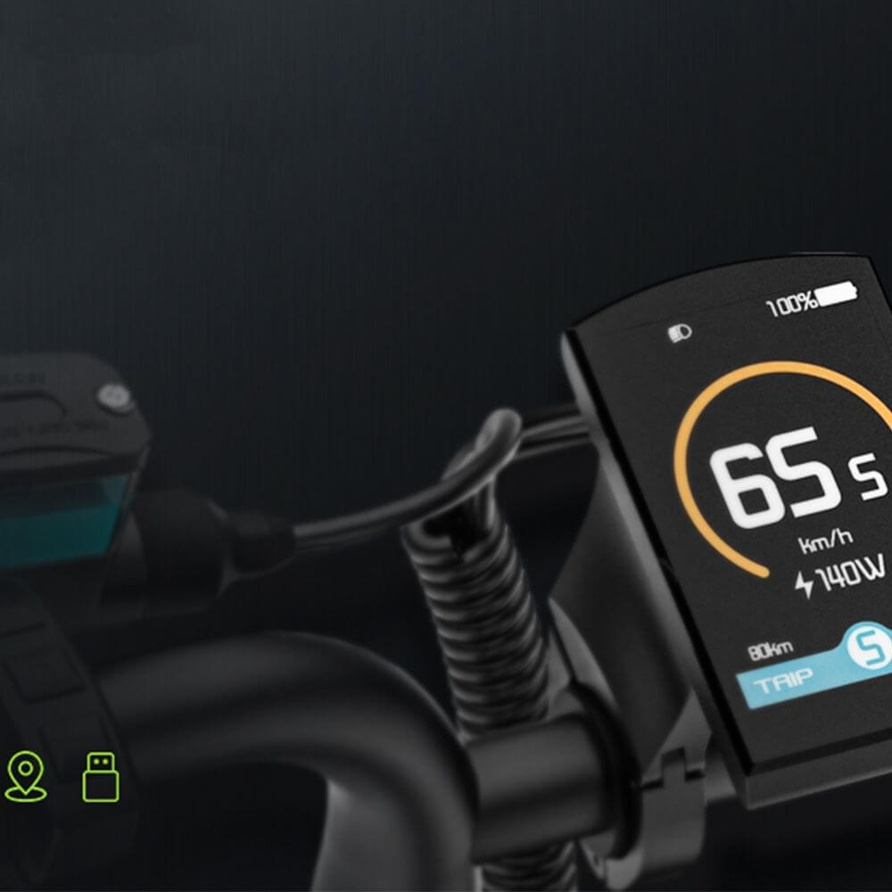 20x5.0 fat tires on a 1500W long range electric bike for sand and snow for all-terrain grip