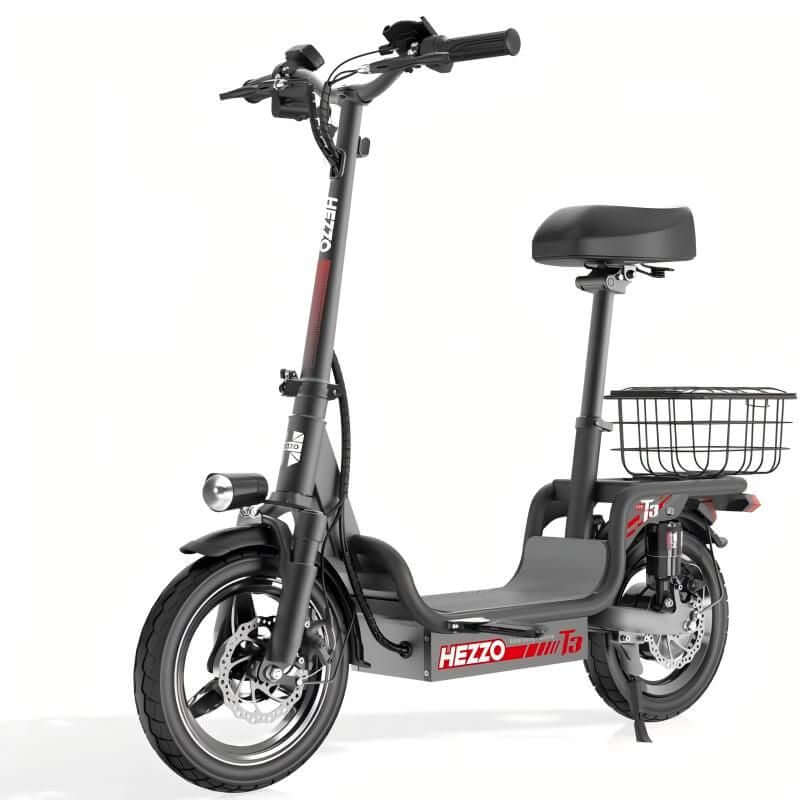 Hezzo T3 family friendly fat tire electric cargo bike for all ages