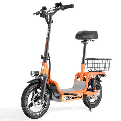 Hezzo T3 family friendly fat tire electric cargo bike for all ages with rear cargo storage