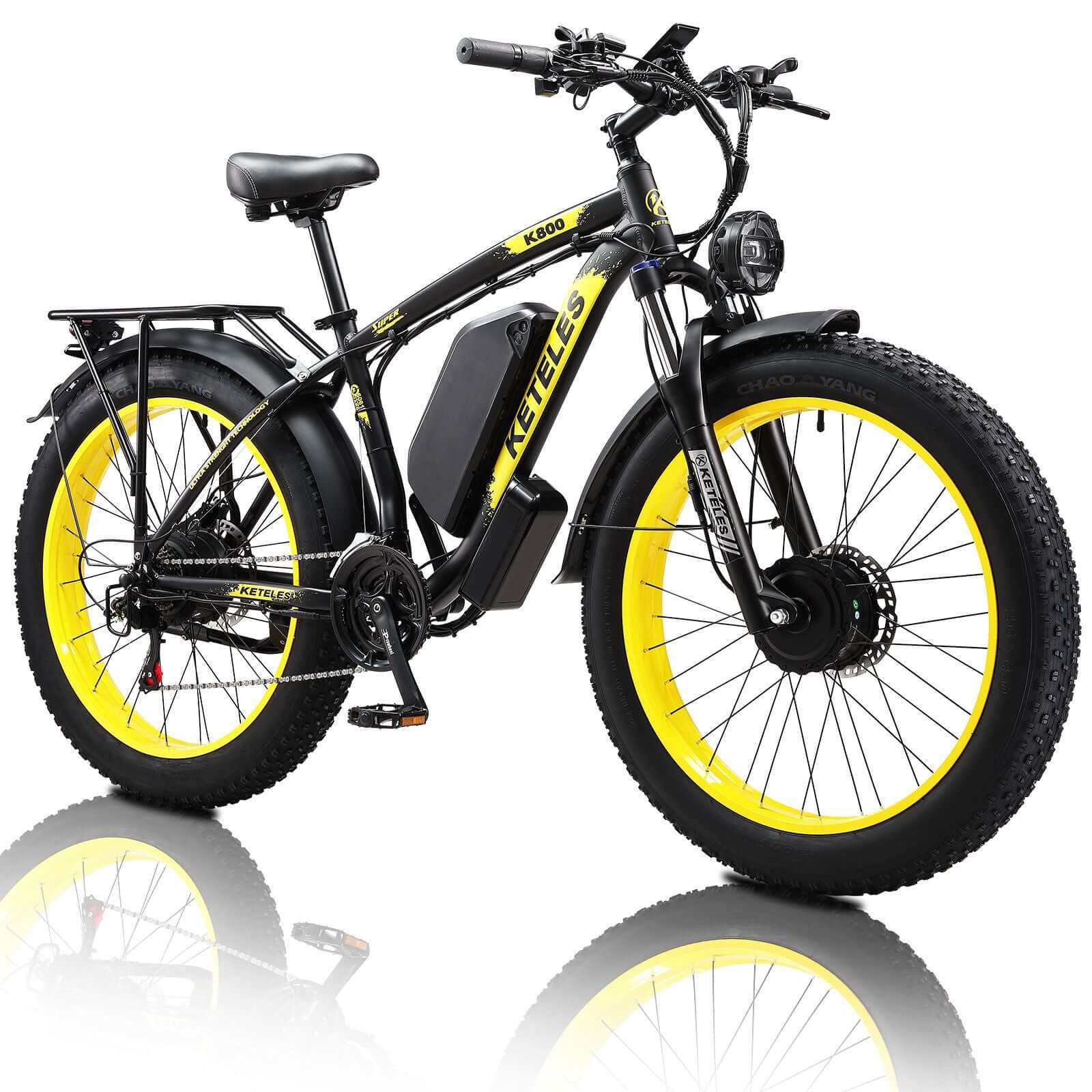 KETELES 48V 23AH dual motor 2000W electric bike with fat tires.