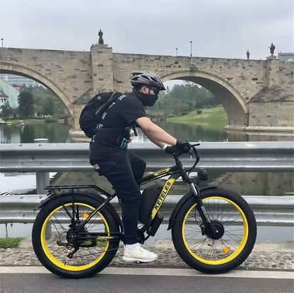 KETELES 48V 23AH dual motor 2000W electric bike with fat tires.