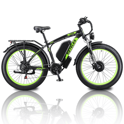 KETELES 48V 23AH dual motor 2000W electric bike with fat tires. Right side